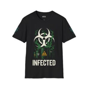 Softstyle T-Shirt - Infected Biohazard Design for Halloween & Casual Wear