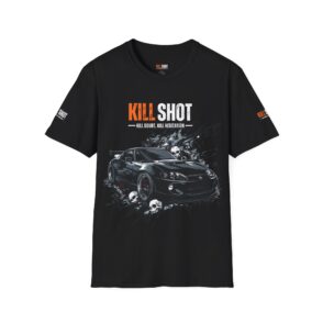 Sleek Black Sports Car Unisex Softstyle T-Shirt | Perfect for Car Lovers