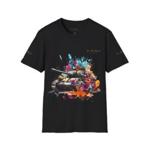 Artistic Tank Graphic Unisex Softstyle T-Shirt - Colorful Streetwear Tee