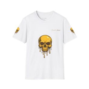 Dripping Skull Graphic Unisex T-Shirt - Edgy Streetwear Design