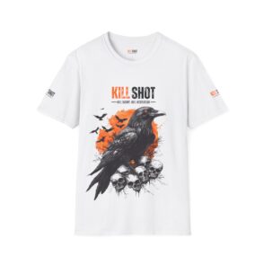 Unisex Softstyle T-Shirt - Kill Shot Raven Design for Goth Vibes